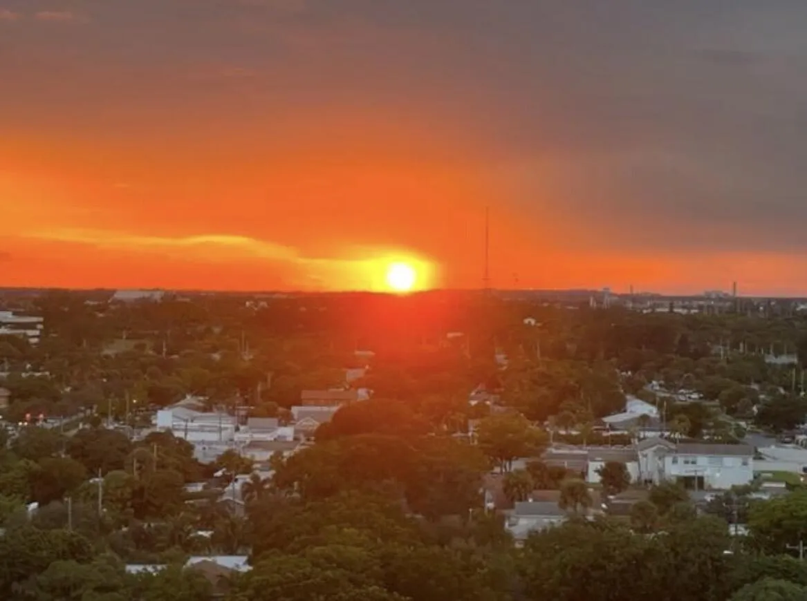 SUNSET FROM BALCONY