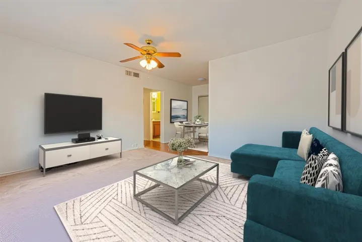 Virtually staged living