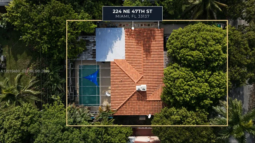 New Roof and view of the pool