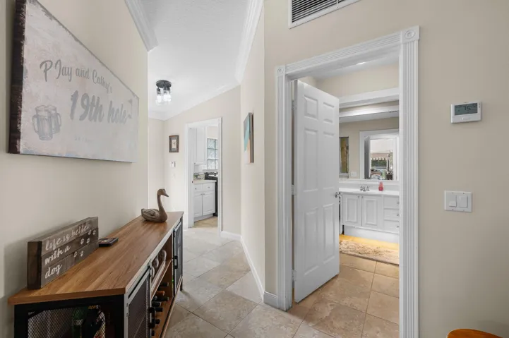 Guest en-suite sliding door - offering privacy for guests