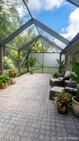 Patio Virtually Staged