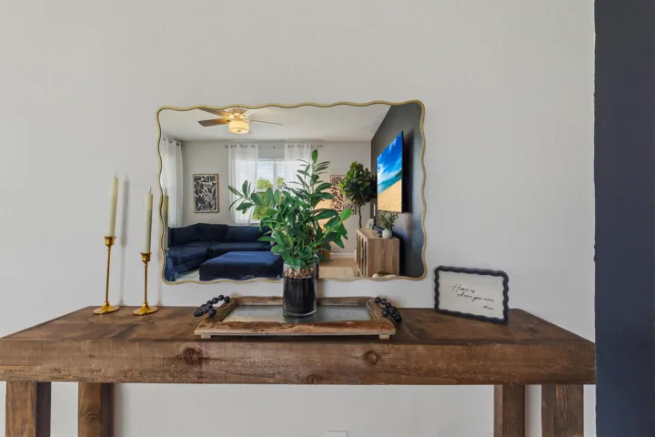 A warm, welcoming entry sets the tone for this beautifully maintained home.