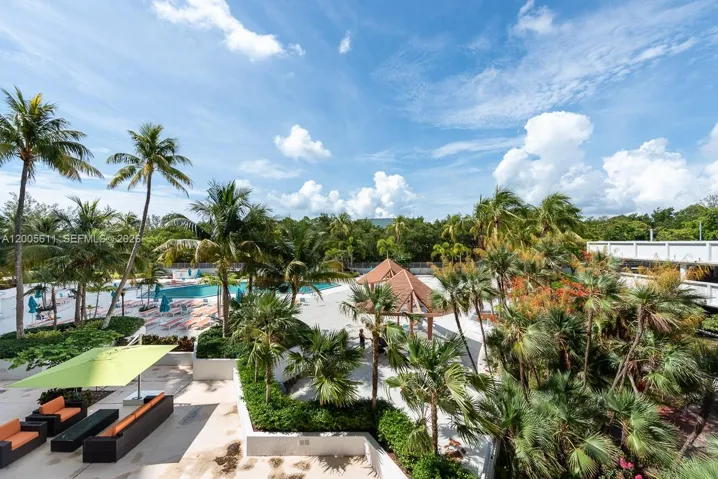view from the balcony