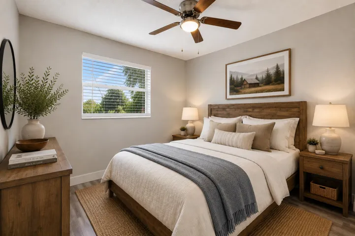 Virtual staged Guest room 2