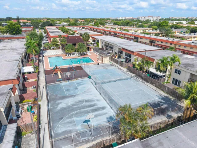 Court drone view
