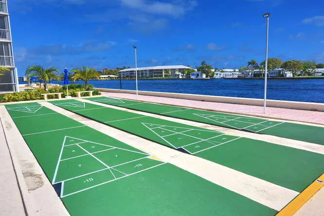 Shuffleboard courts looking northeast