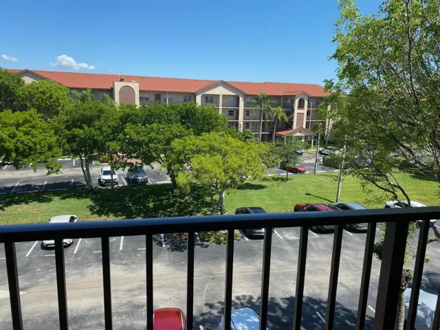 Garden view from 4th floor unit balcony