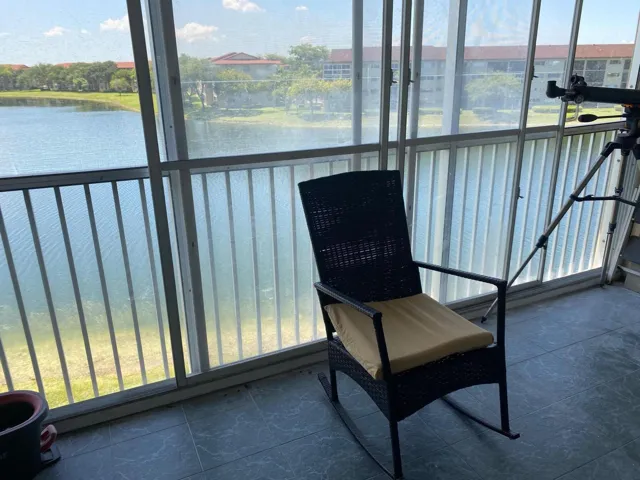 Balcony with lake view