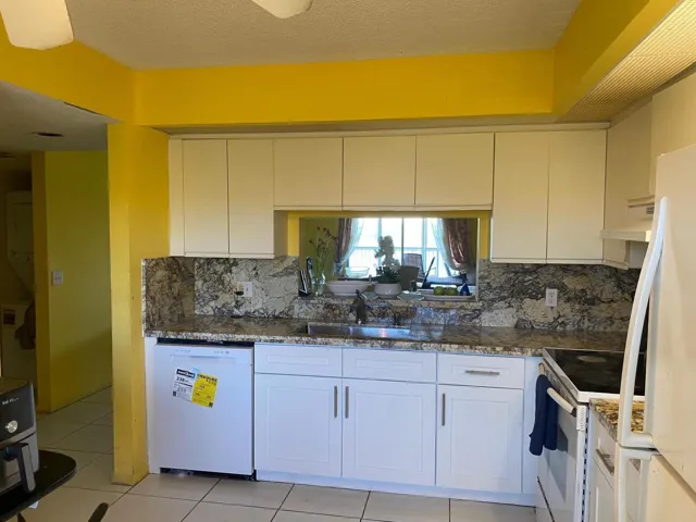 Kitchen with granite counter top