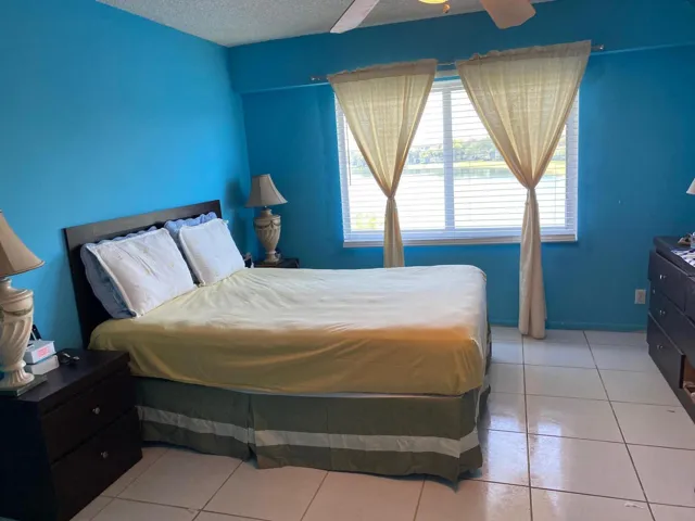 Master bedroom with lake view