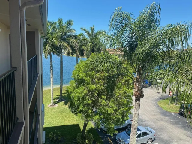 Front balcony with lake view
