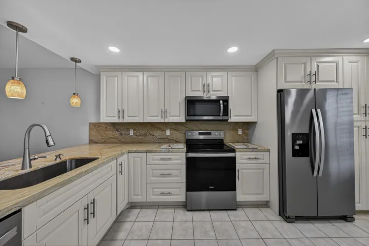 kitchen with stainless steel appliances