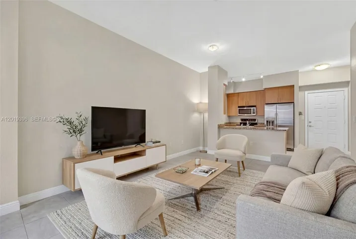 Staged living room