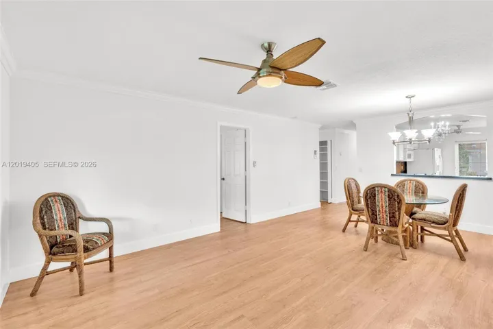 living - dining area
