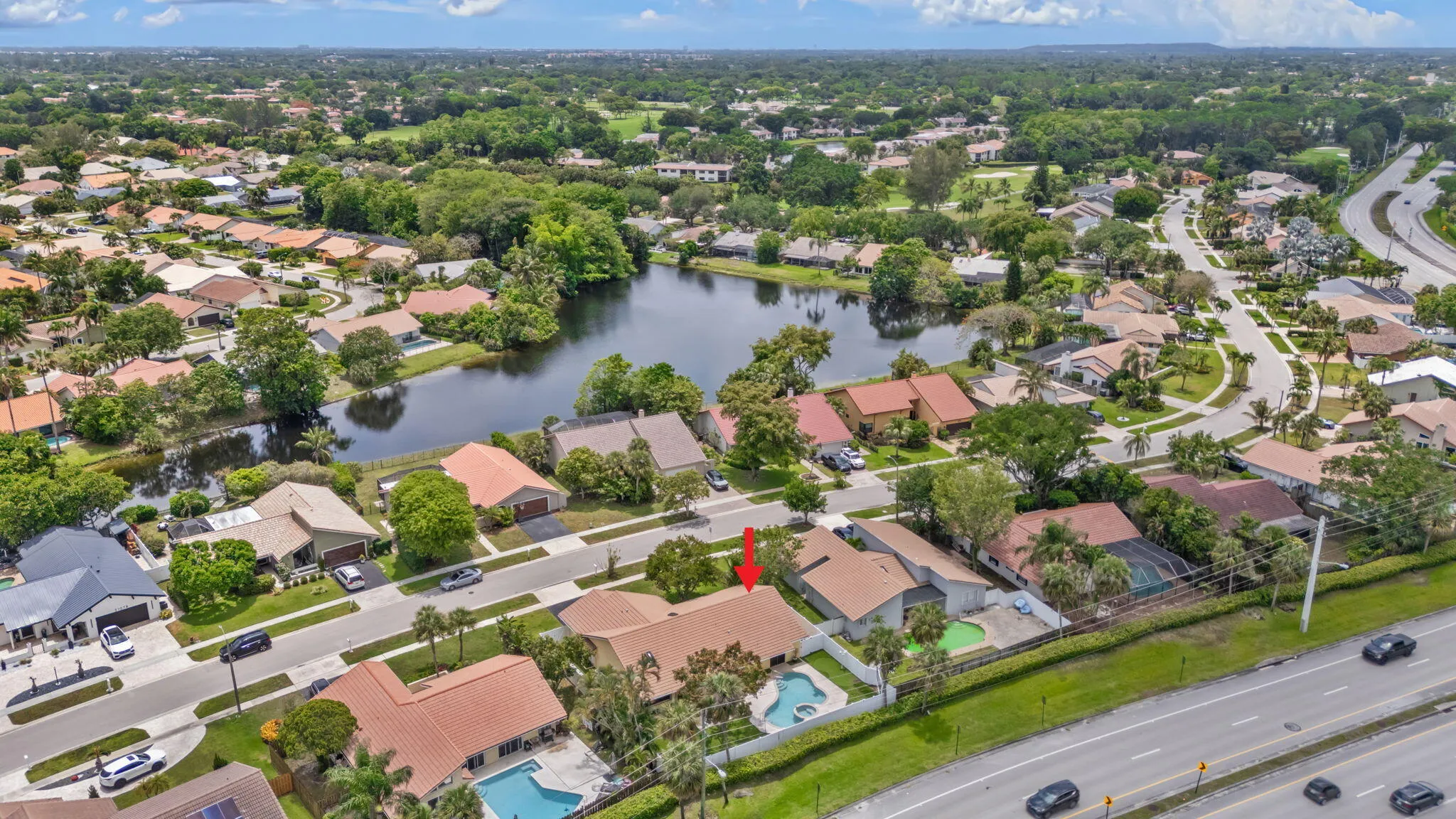 Aerial Neighborhood View