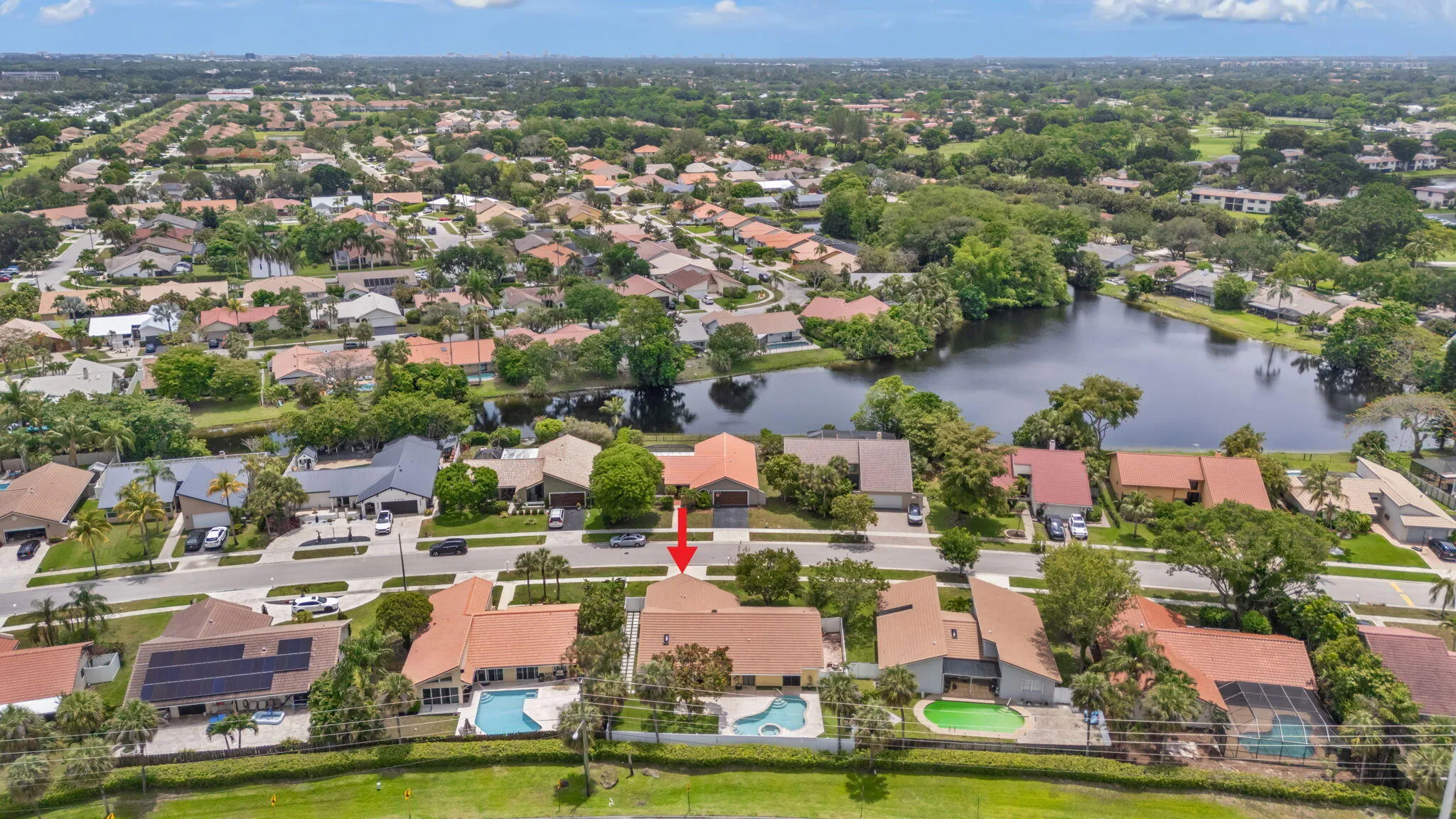 Aerial Neighborhood View
