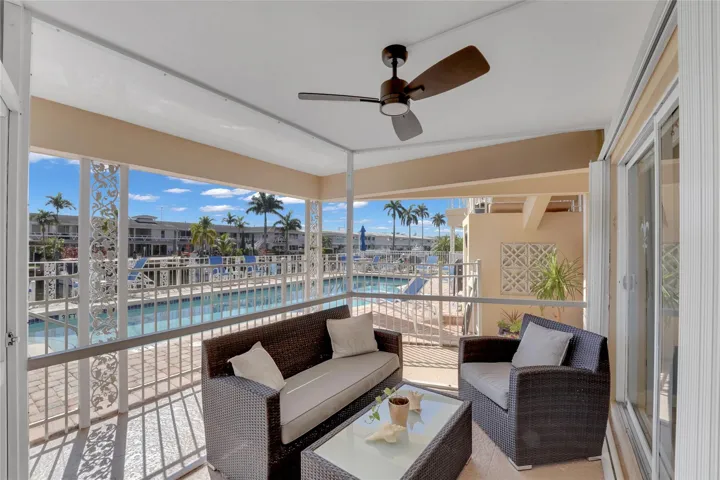 Screened Lanai Facing Pool