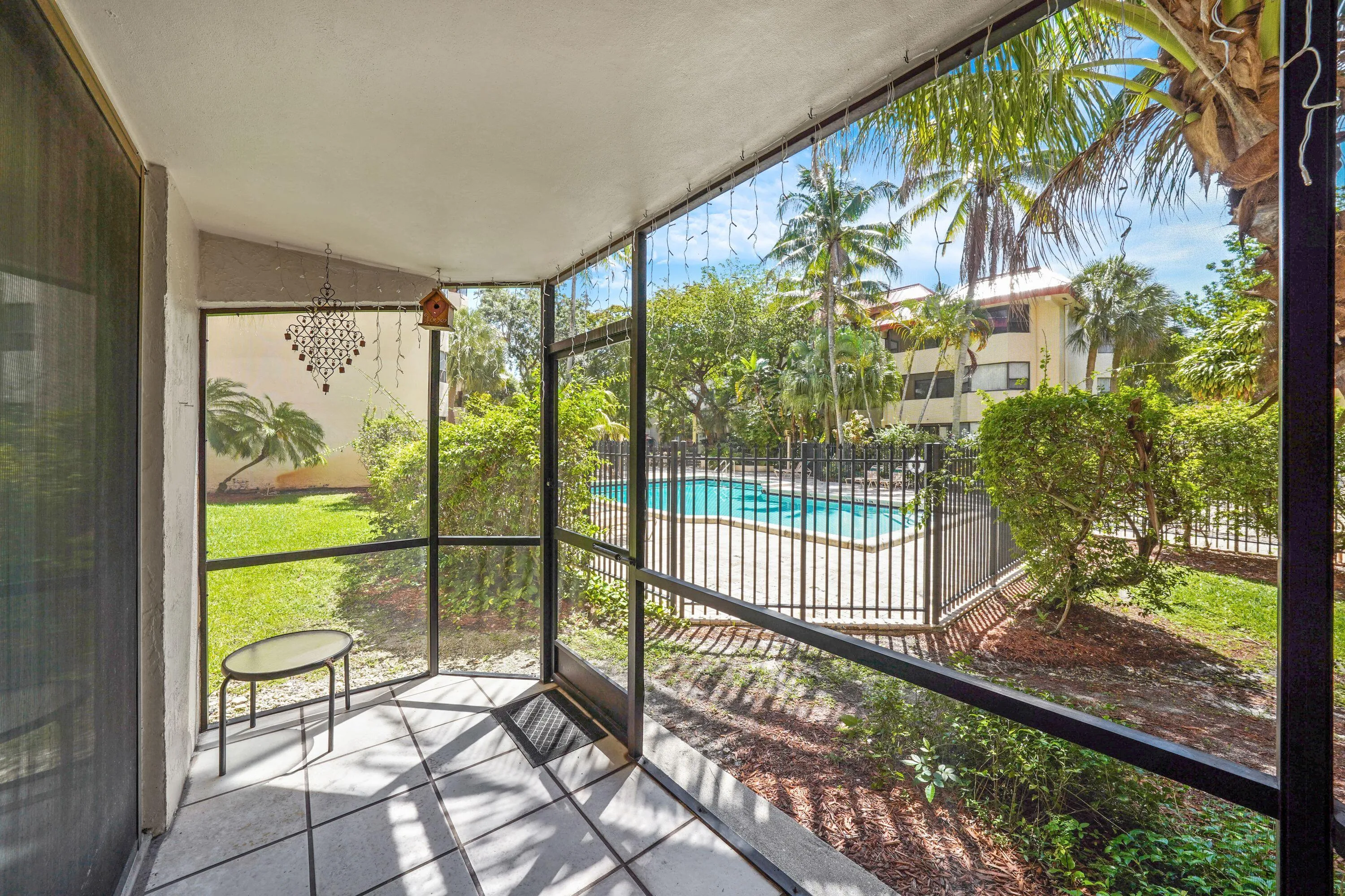 Screened patio