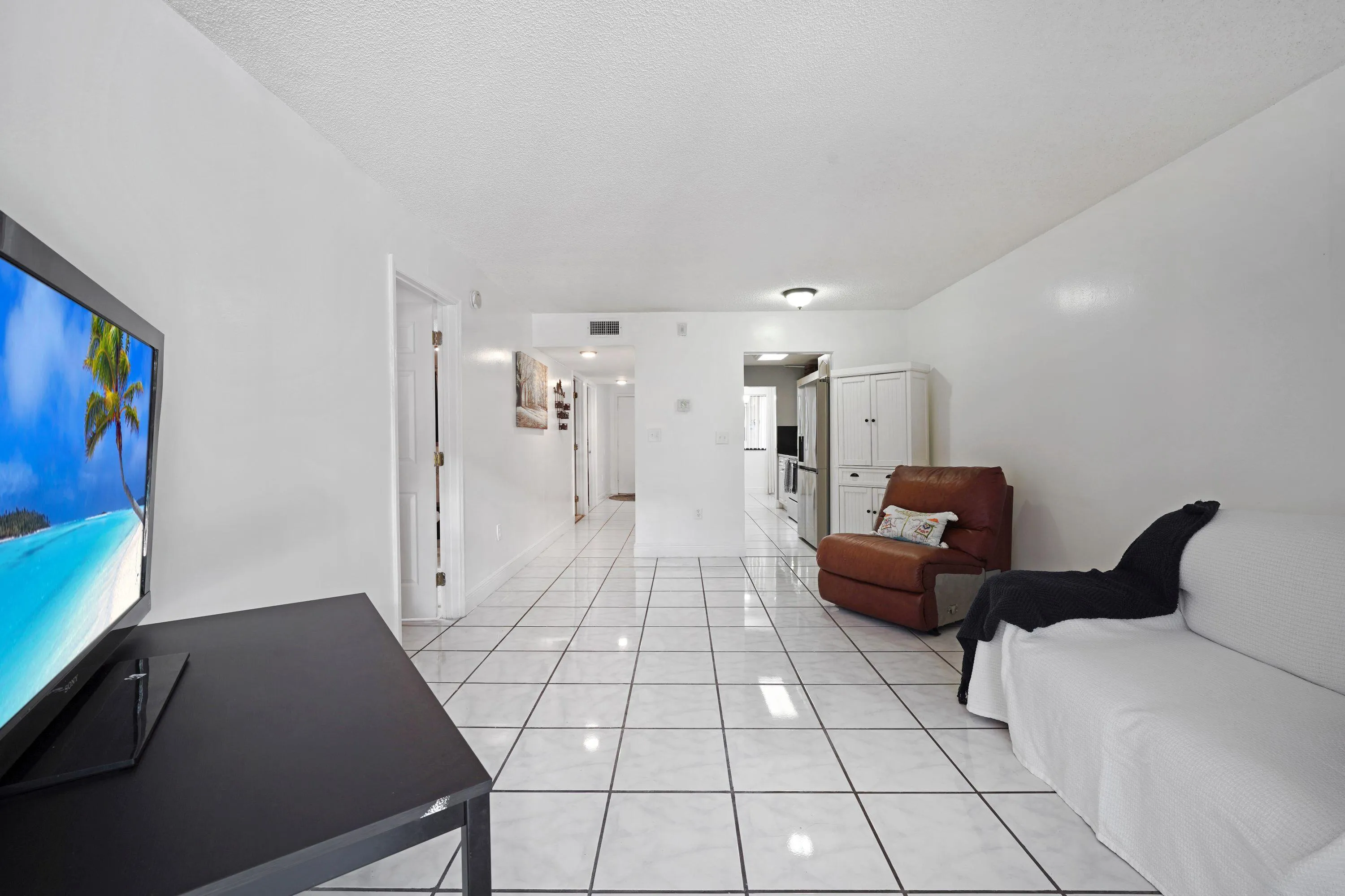 Hallway and Living Room