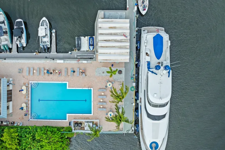 Pool over looking the Intracoastal