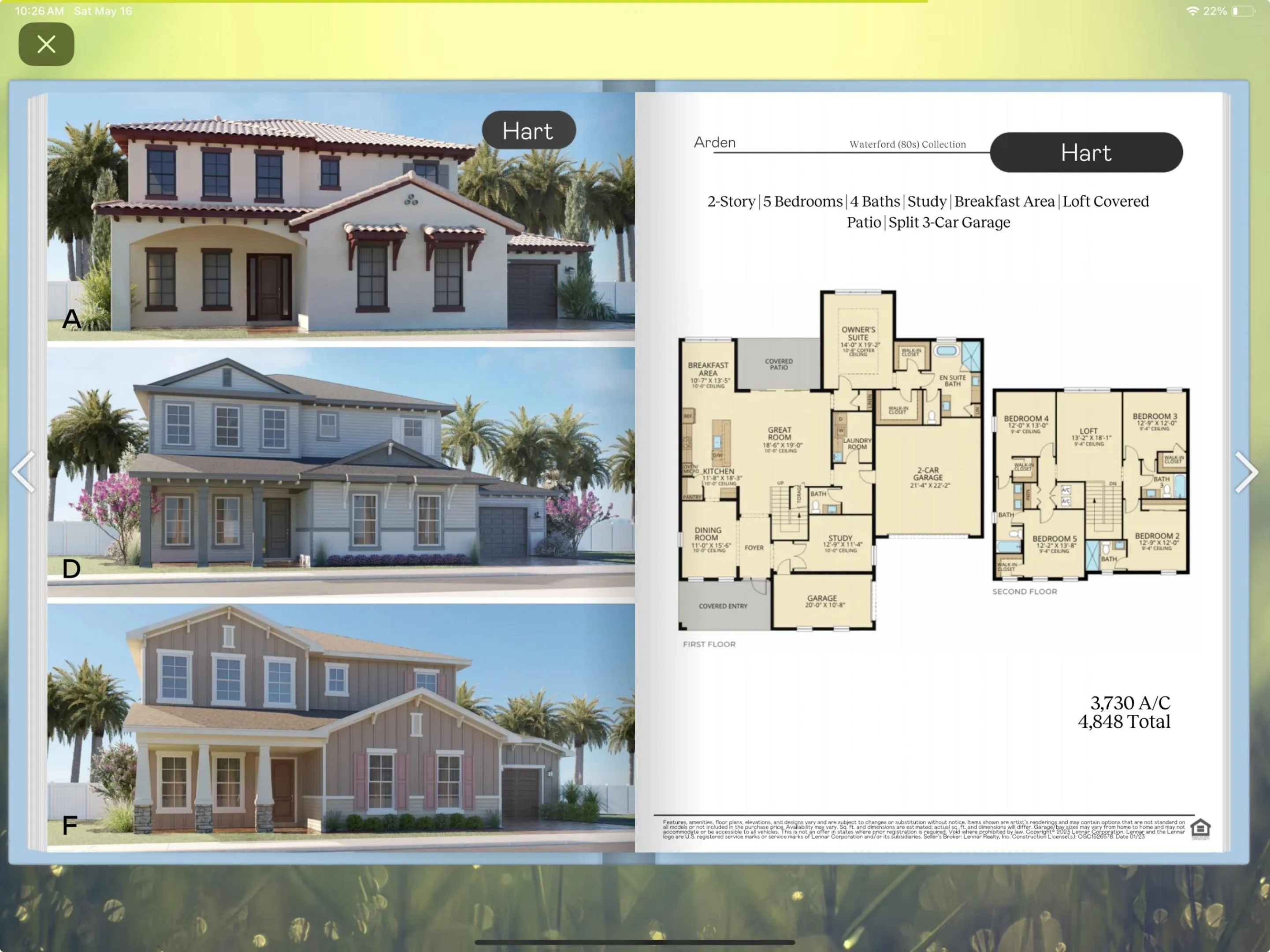 Heart Model Floor Plans