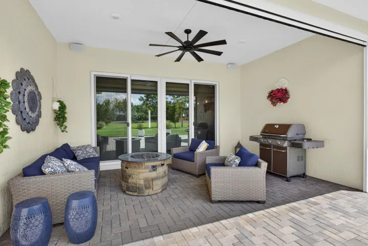 Covered Patio with Electric Shade