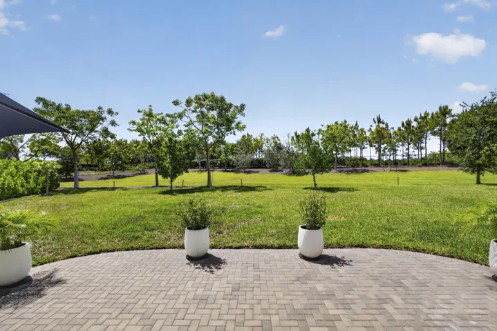 Patio View of 1/3 Acre Lot