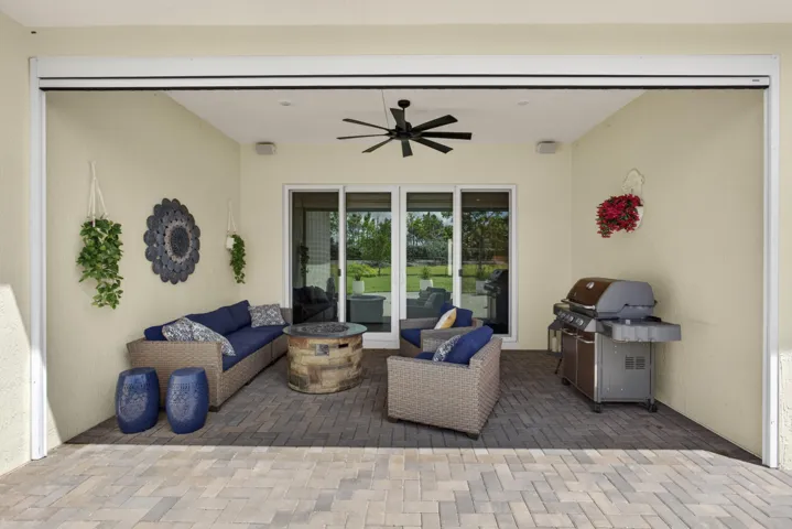 Covered Patio with Electric Shade