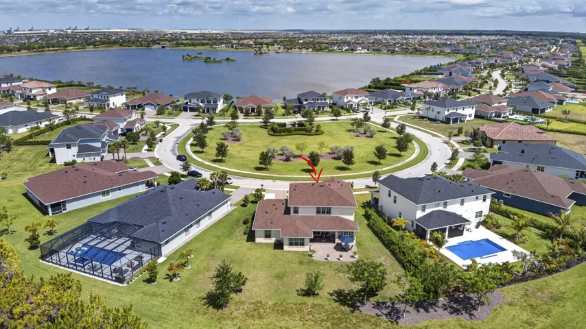 Aerial View Back of Home
