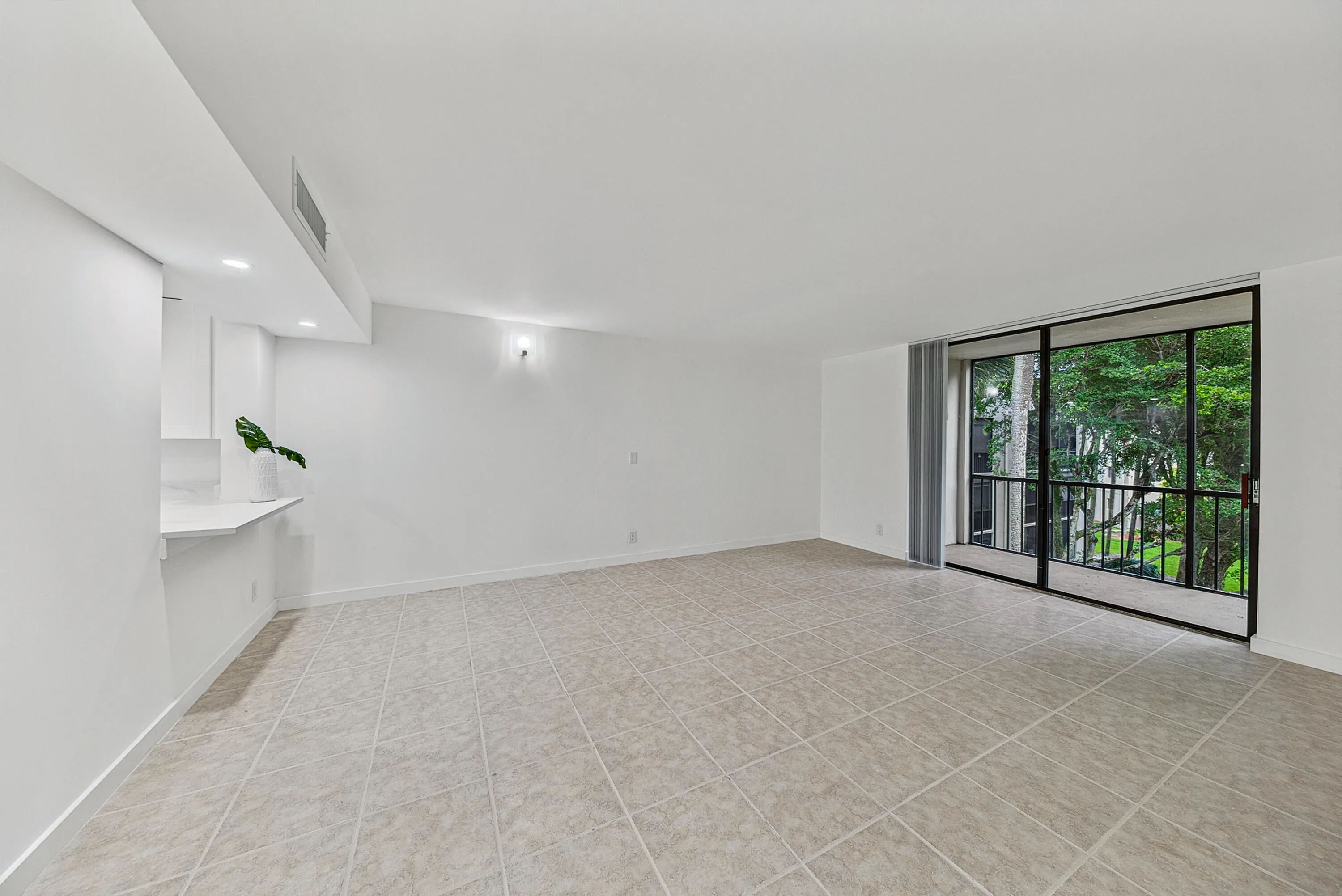 Tile floors in living areas