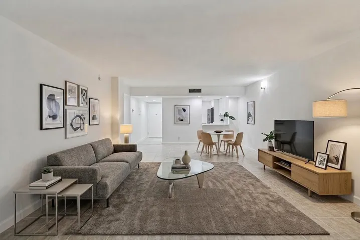 Virtually Staged Living Room