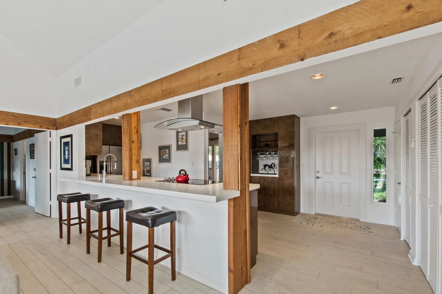 View from Great Room to Kitchen