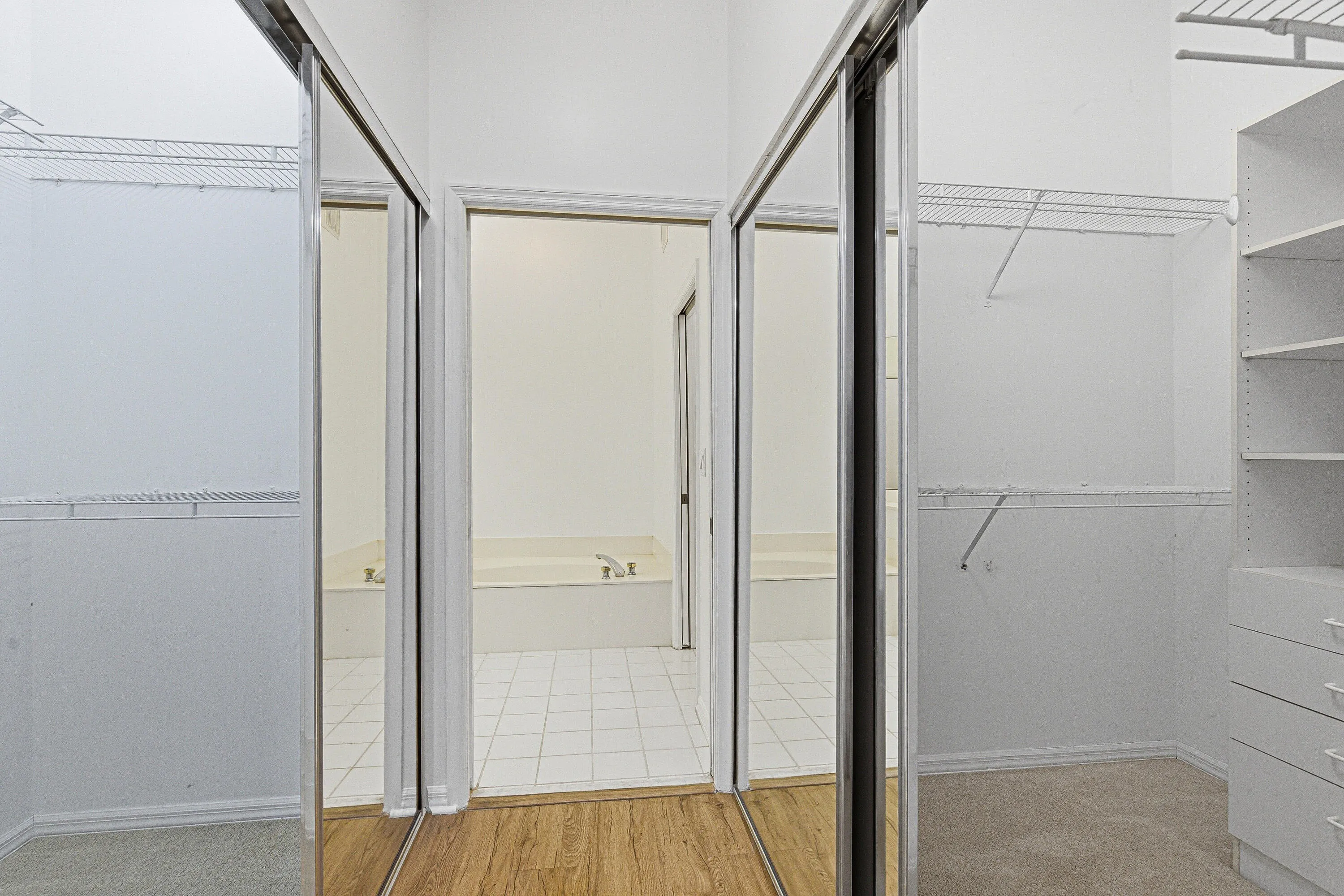 TWO WALK-IN CLOSETS