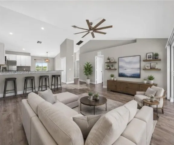 Virtually Staged Living Area- Modern Open Concept