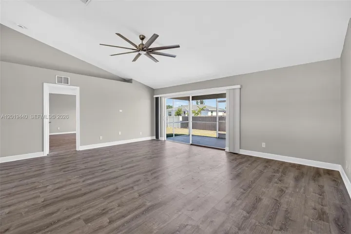 Oversized Double Sliders To Covered Enclosed Patio