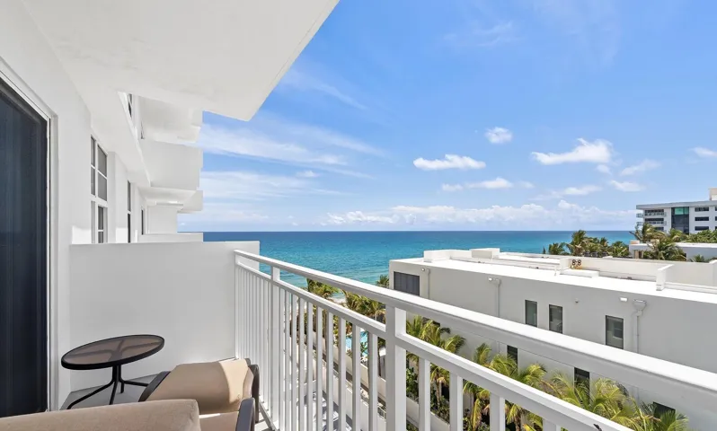 Ocean view from private balcony