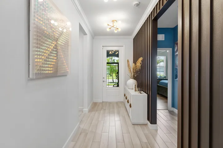 Foyer facing the door