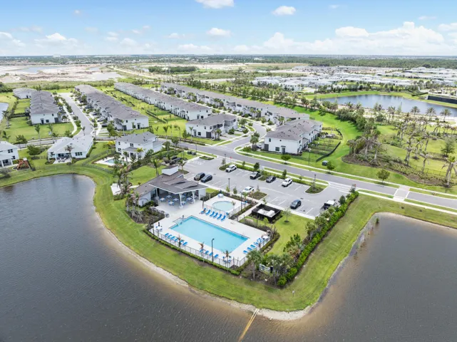 Aerial view of amenities