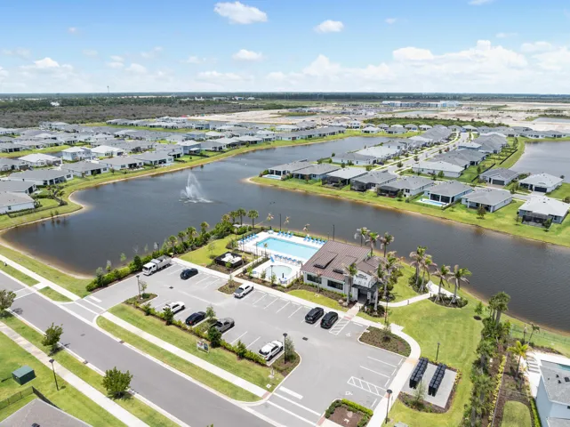 Aerial view of amenities