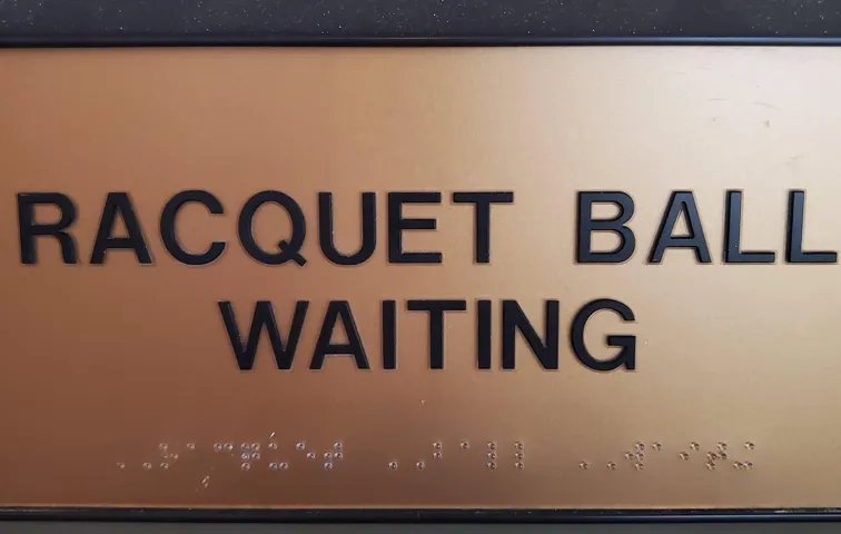 Racquet Ball Sign