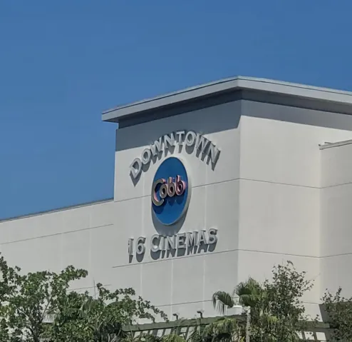 Downtown Movie Theater Sign