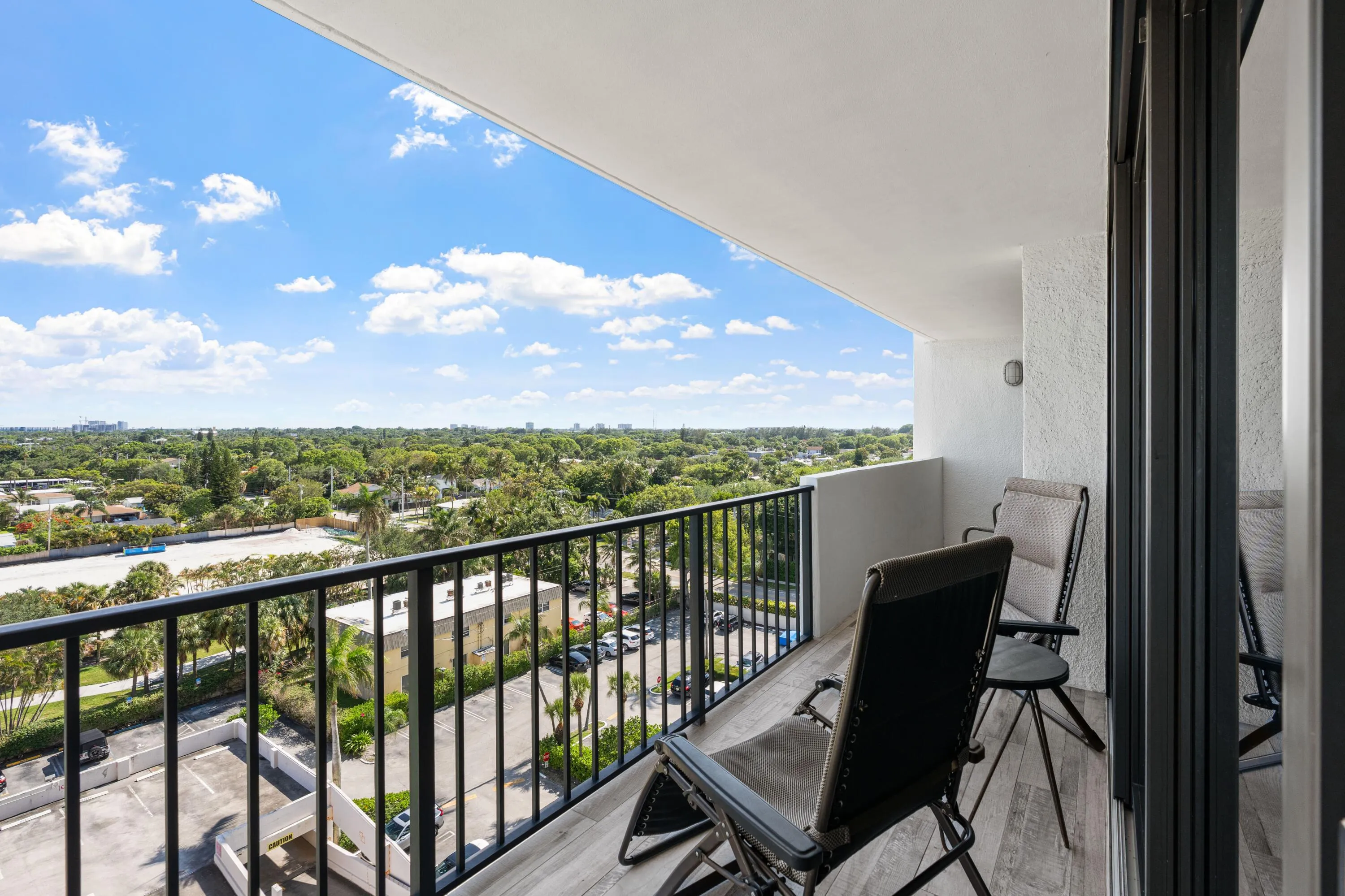 Balcony city view