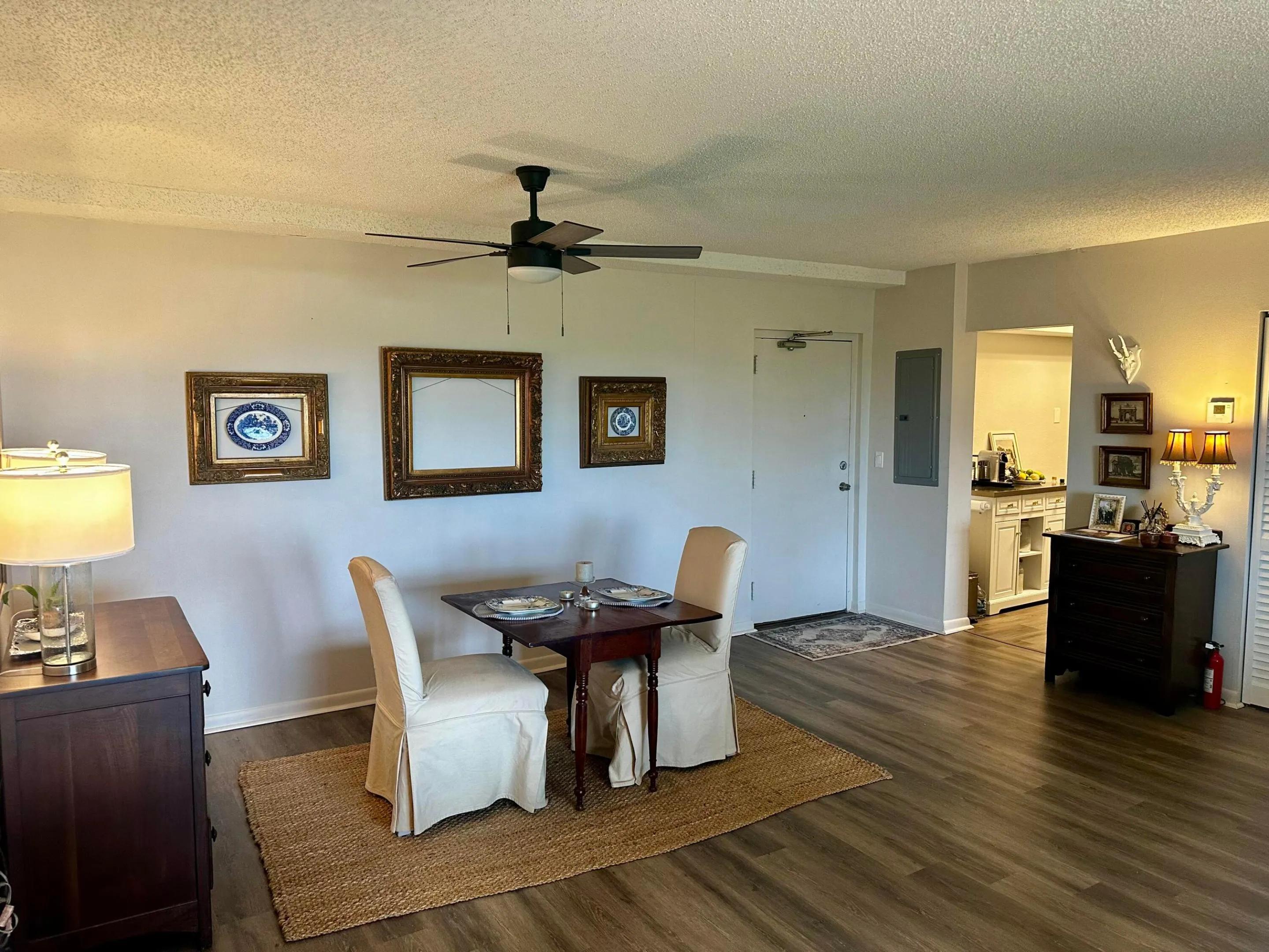 Designated dining area