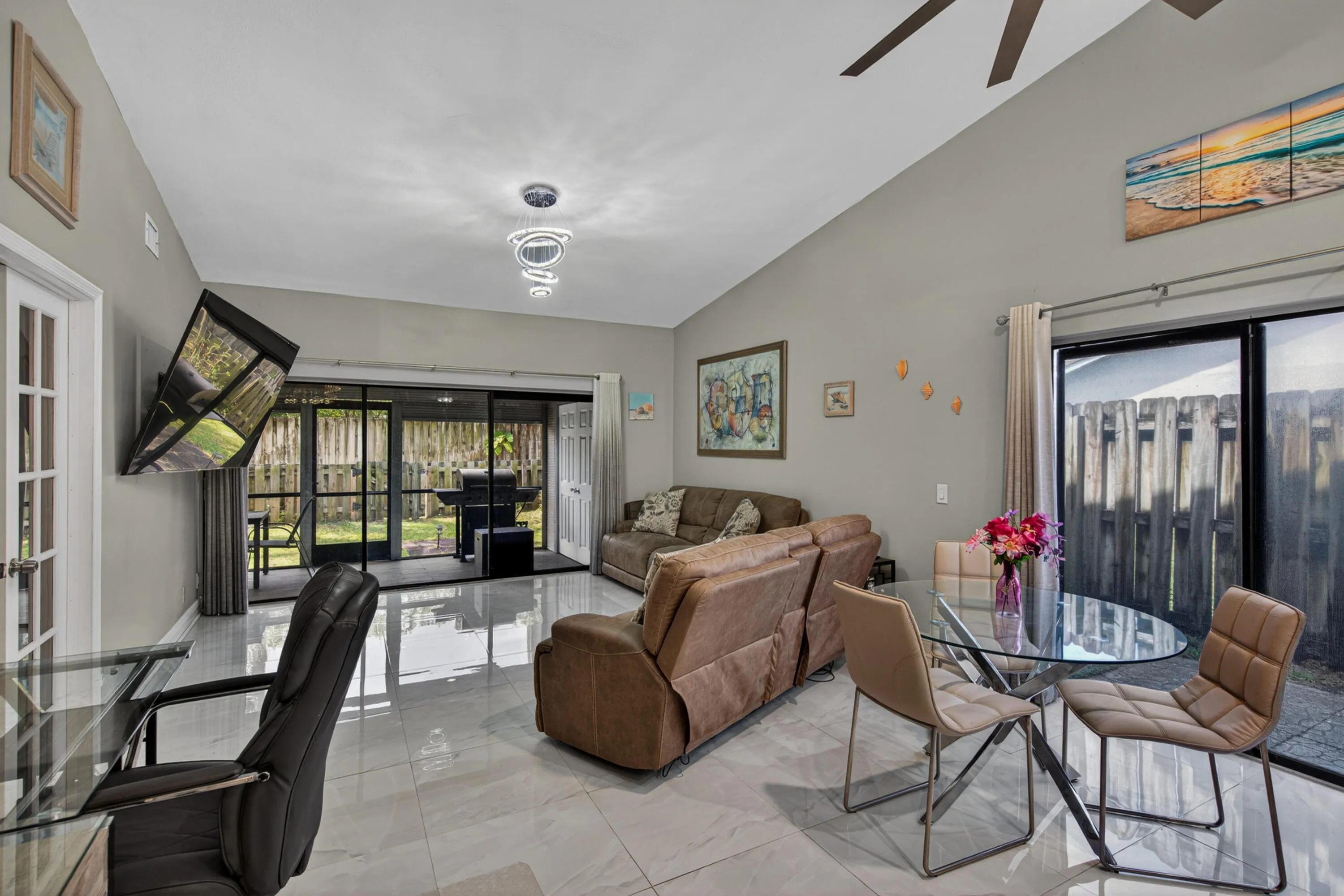 Combination living/dining room