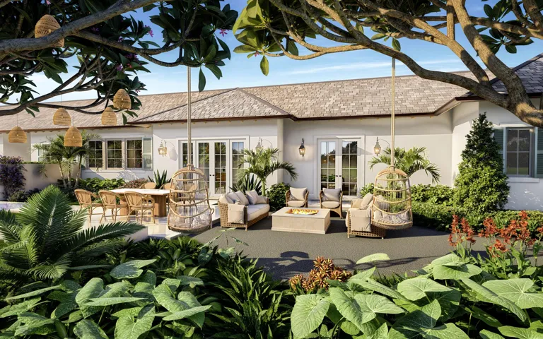 Garden off the Club room
