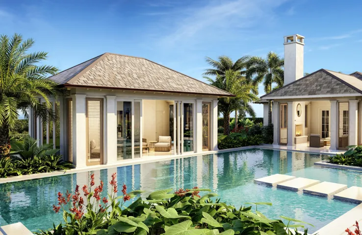Cabana and owners pergola