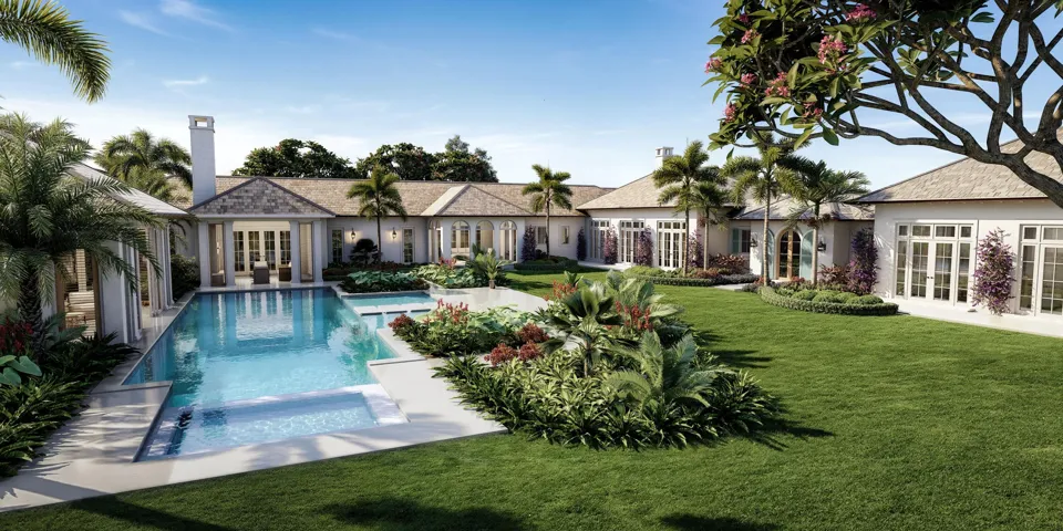 Pool and House