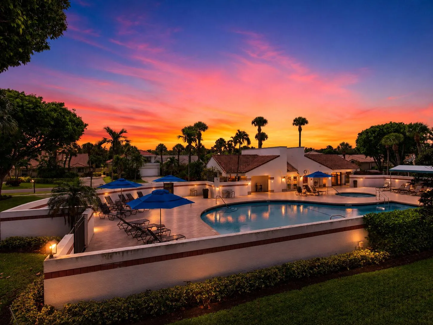 View from Lanai of Satellite Clubhouse and Pool