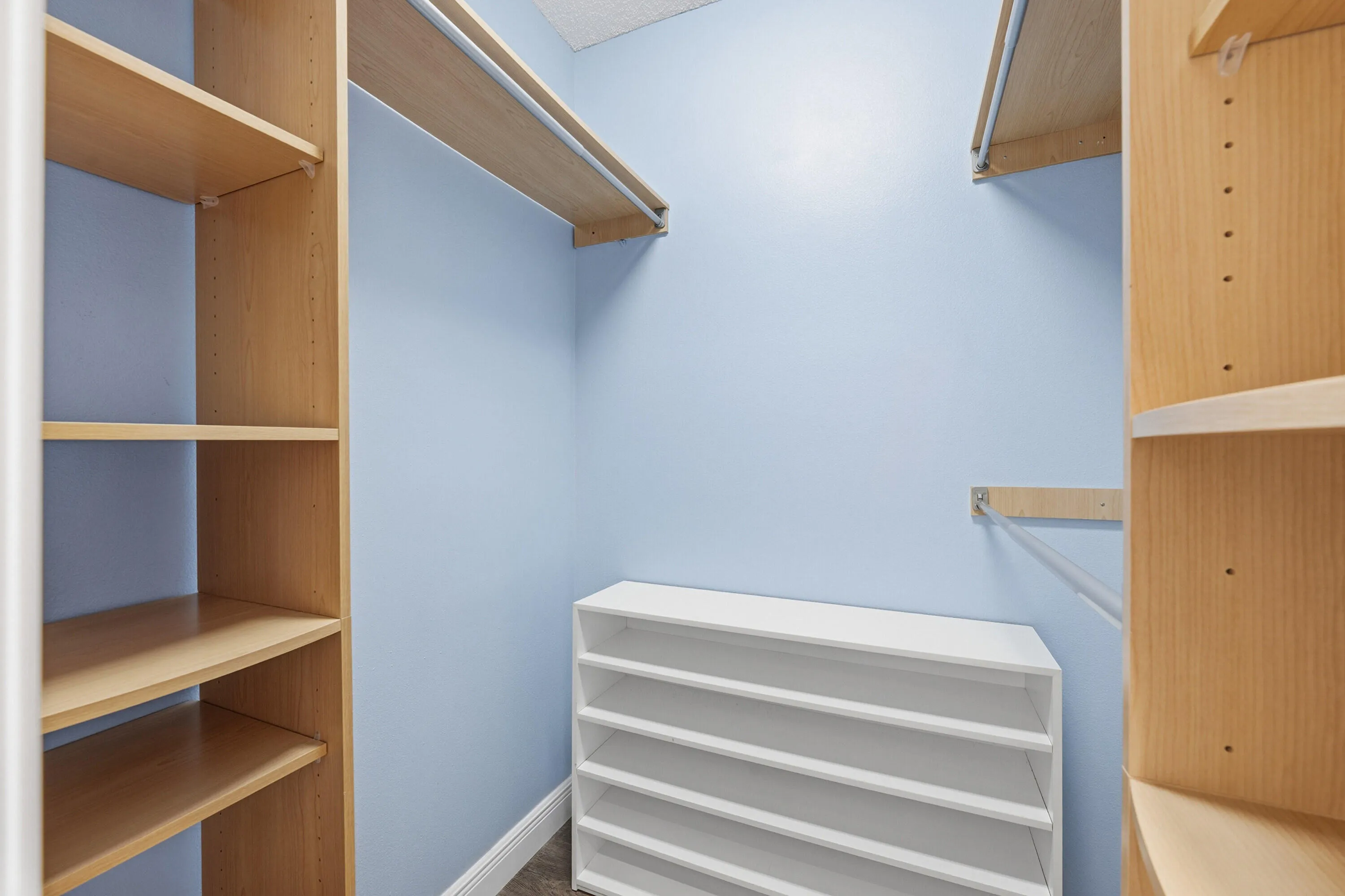 Shelving in master closet