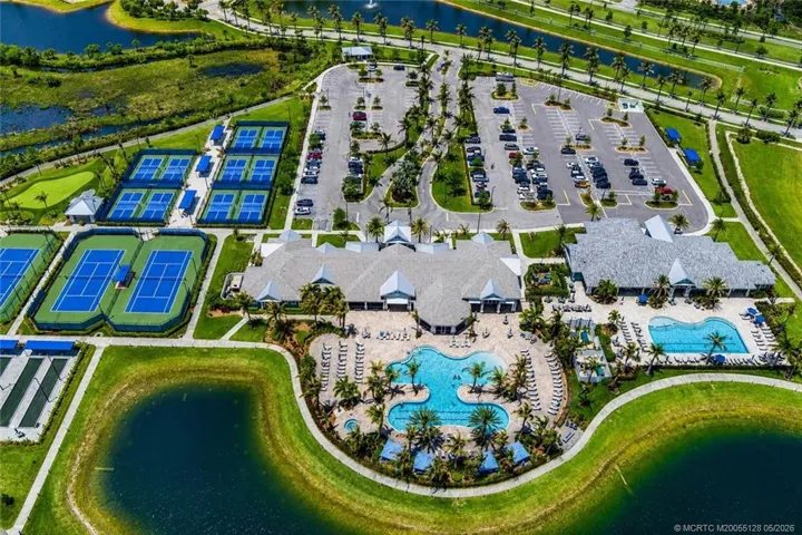 Residents of Del Webb at Tradition enjoy access to an impressive resort-style clubhouse campus featuring sparkling pools and spa, state-of-the-art fitness center, tennis and pickleball courts, social clubs, walking paths, and beautifully maintained gathering spaces designed for an active and vibrant lifestyle.